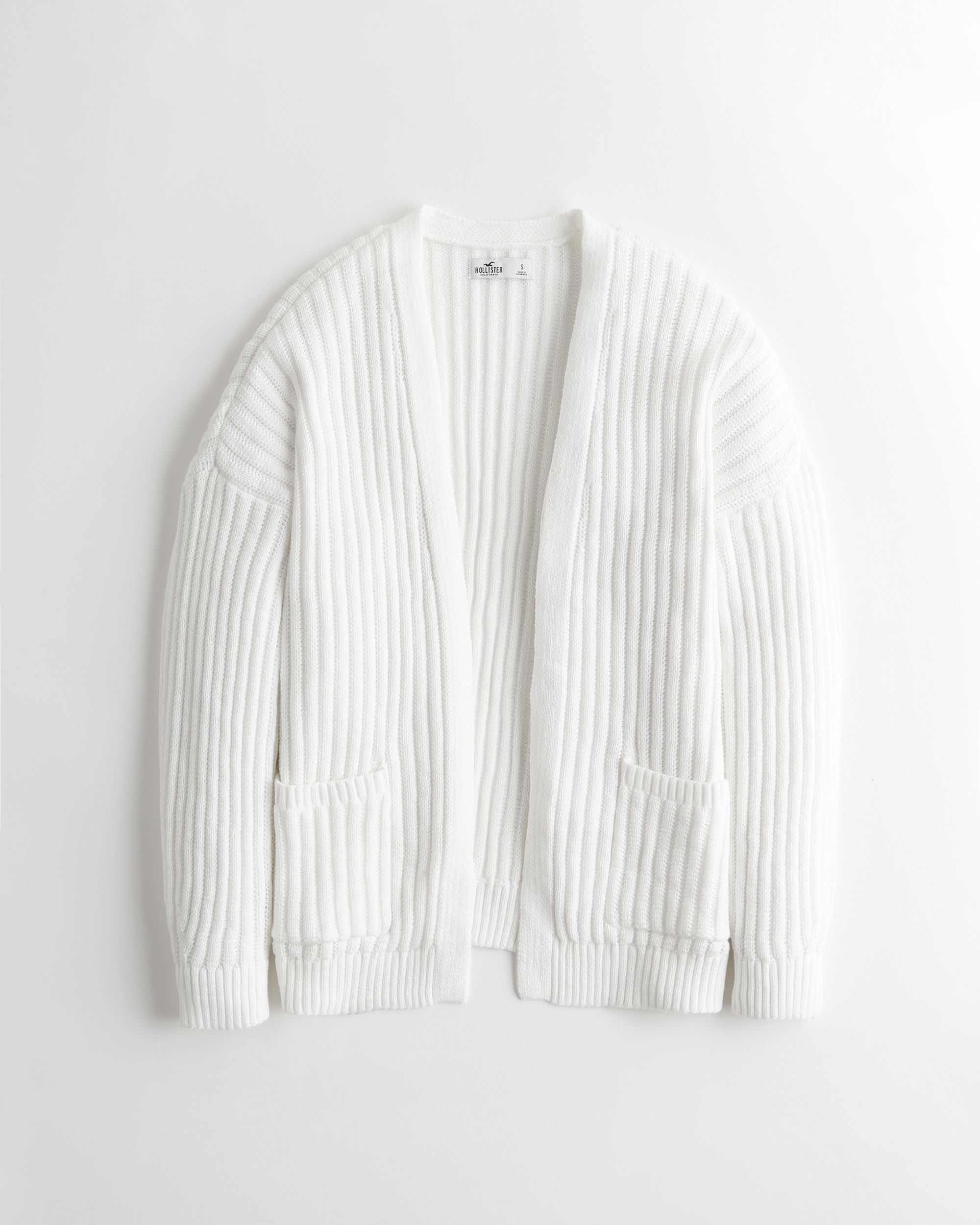 hollister ribbed cardigan