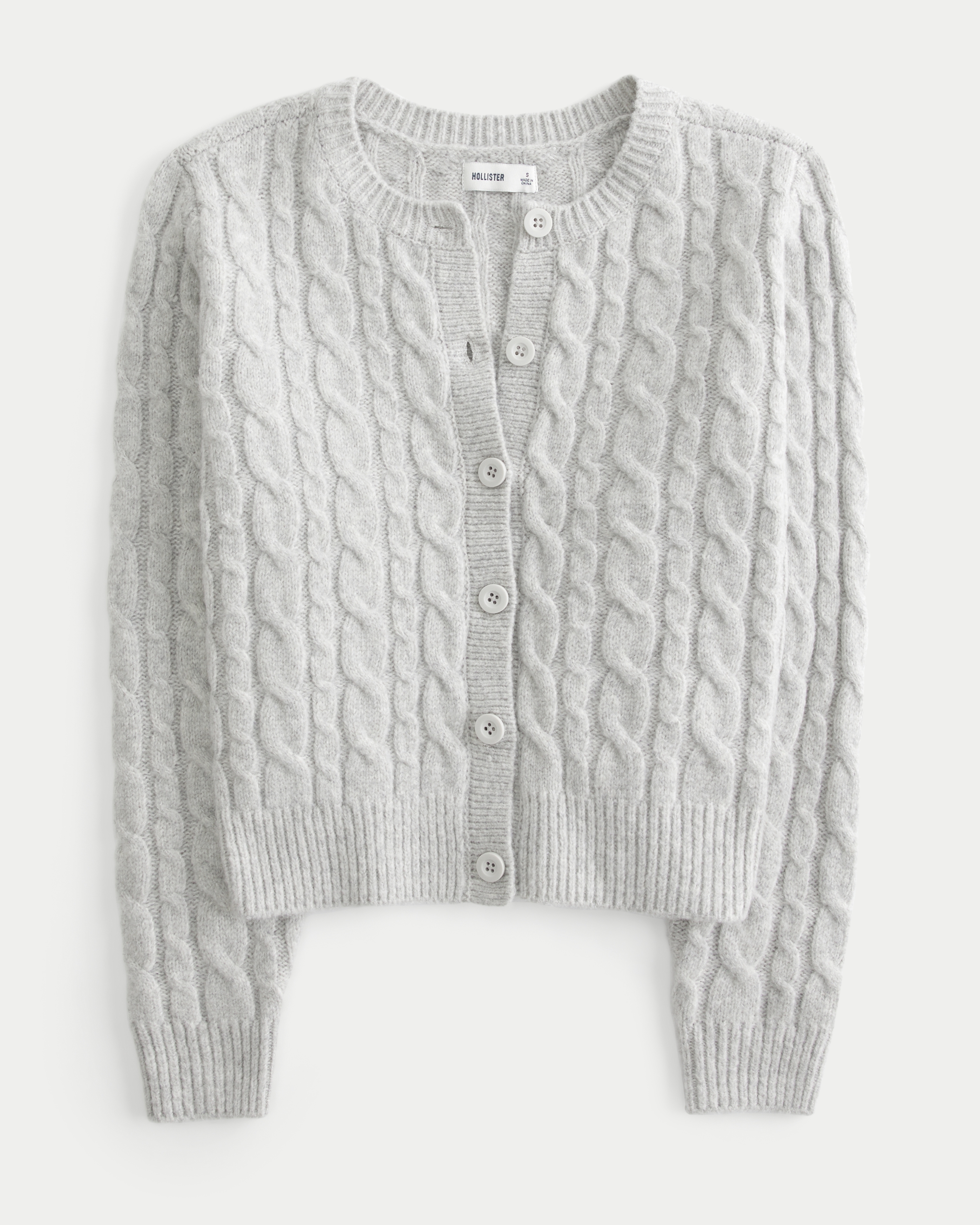 Hollister Easy Cozy Cable Knit Cardigan Bramalea City Centre