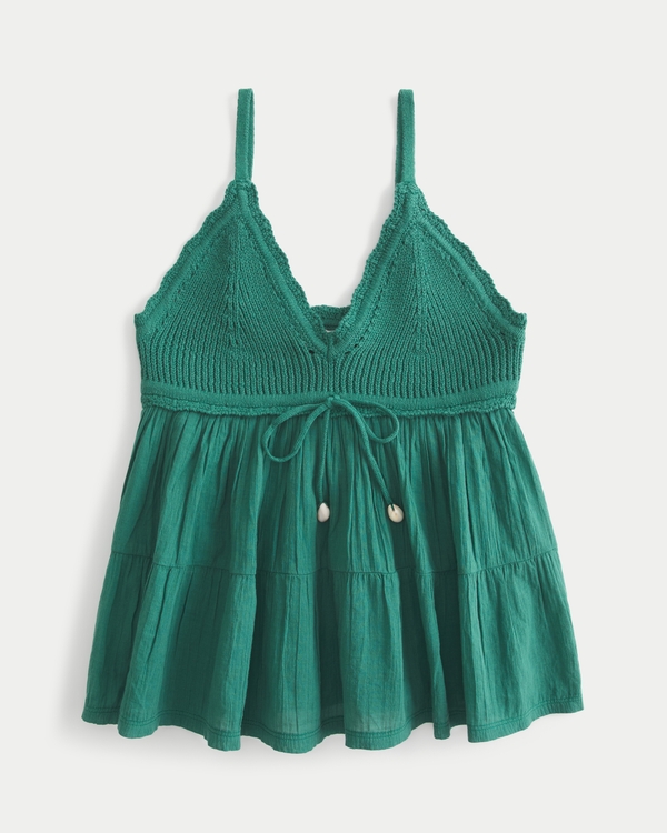 Easy Crochet Bust Cami, Emerald