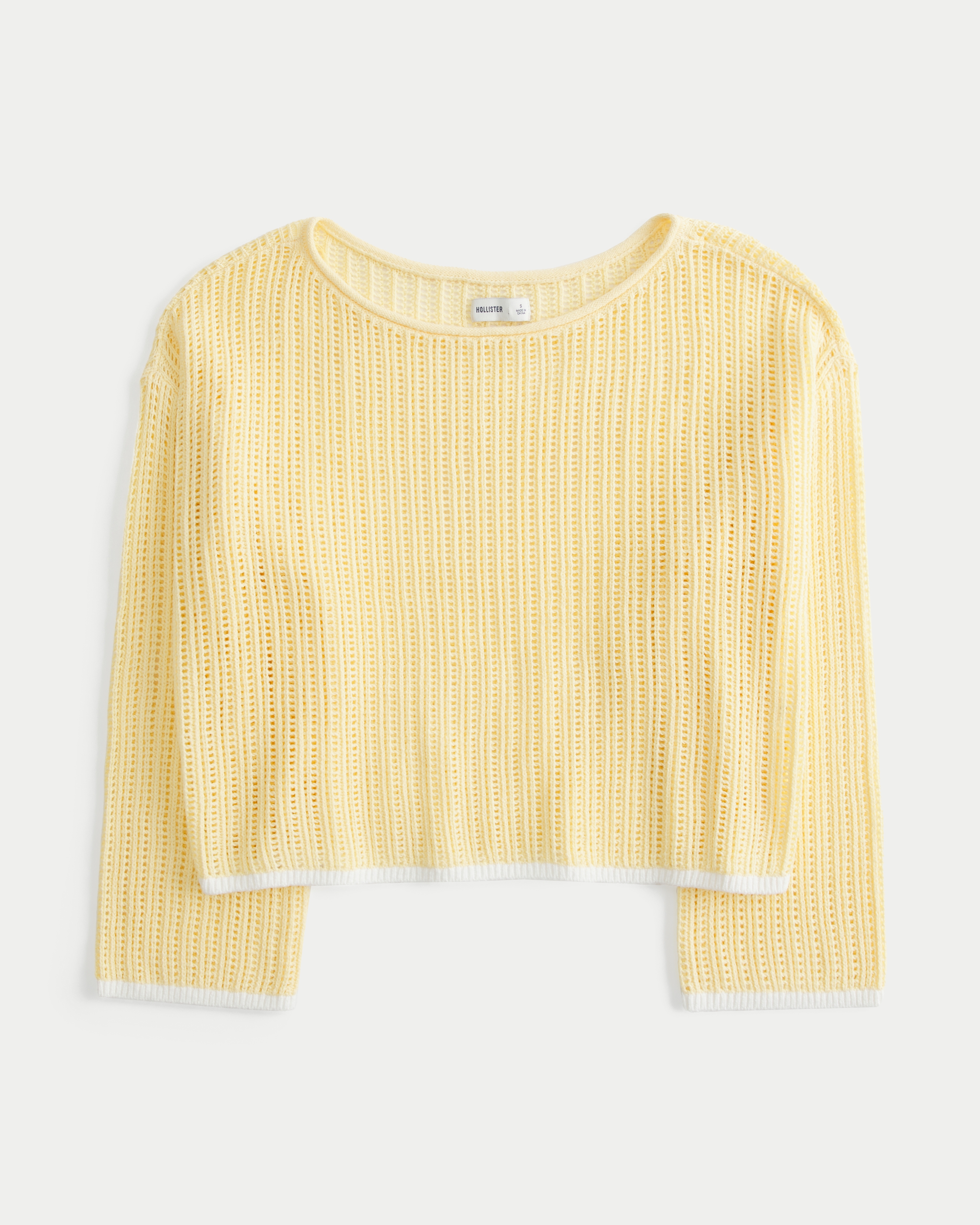 Hollister yellow sweater hotsell