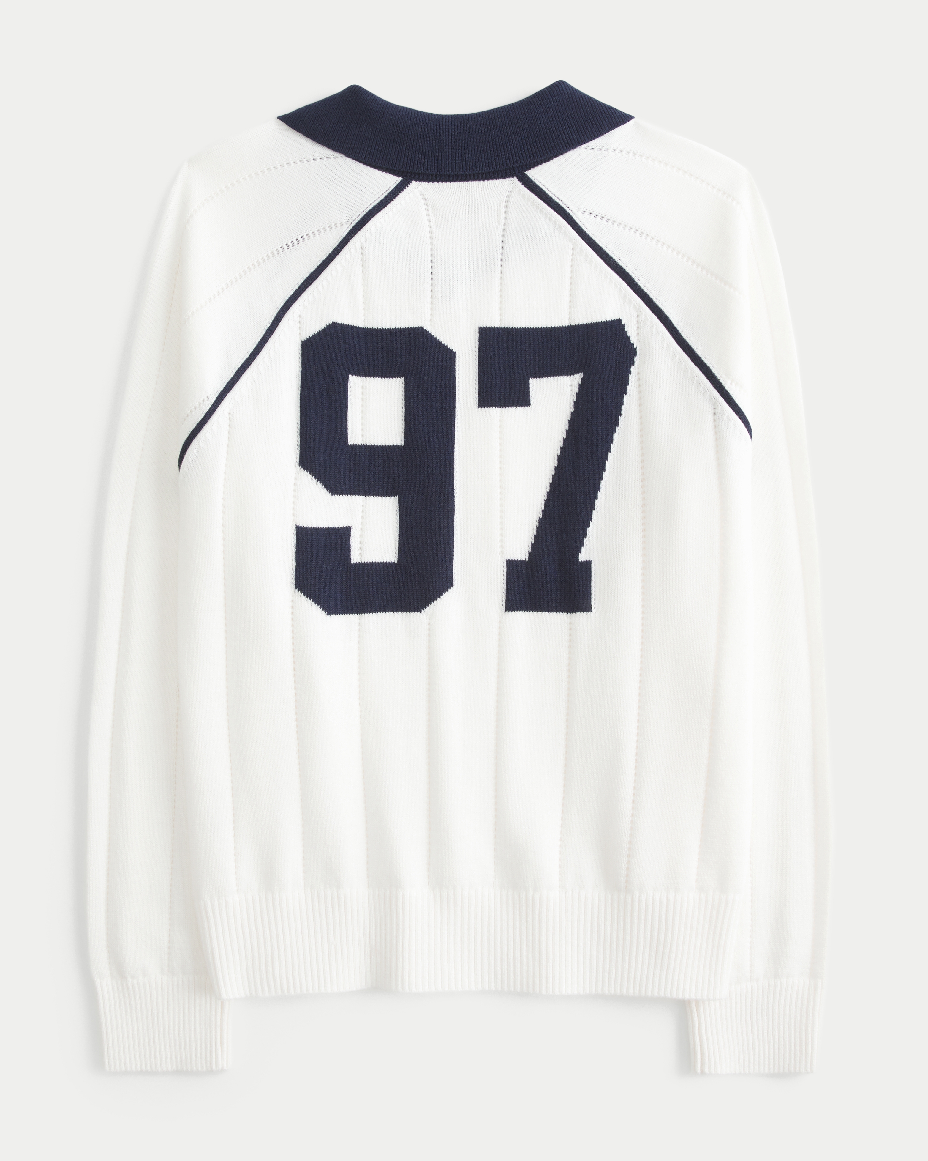 Easy Long-Sleeve Sweater Polo