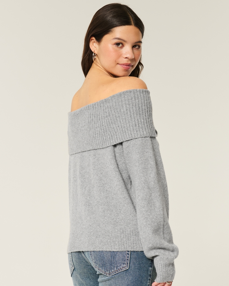 Hollister Comfy Cloud Off-the-Shoulder Twist Sweater