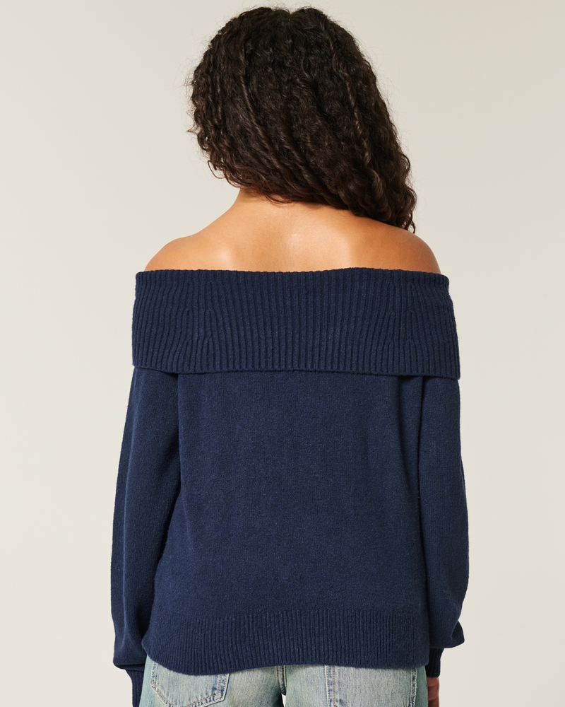 Hollister Comfy Cloud Off-the-Shoulder Twist Sweater