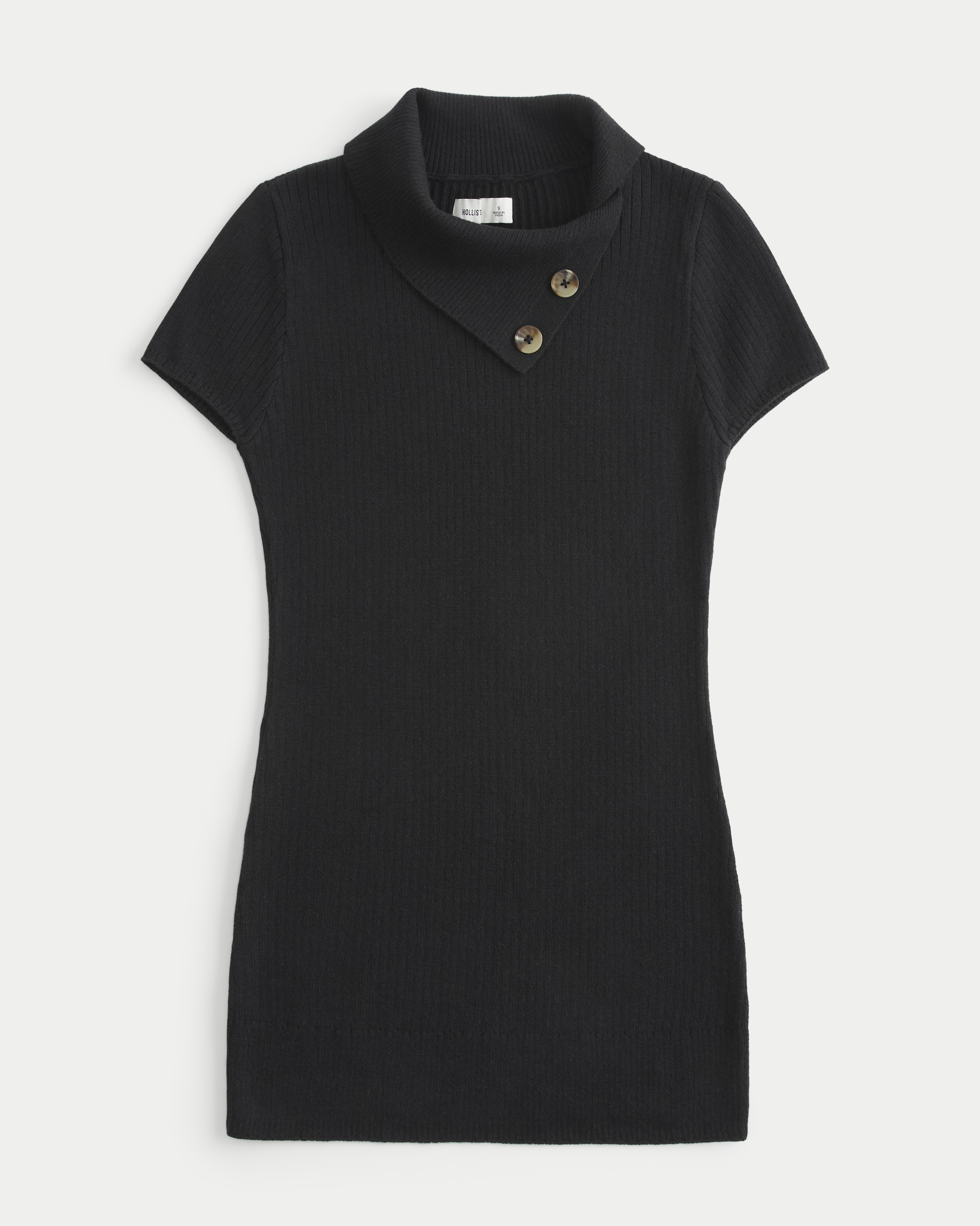 Short-Sleeve Tunic Sweater