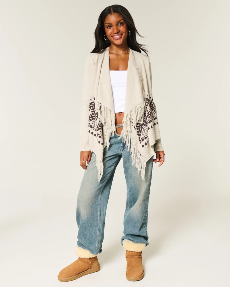 Easy Fringe No-Close Cardigan
