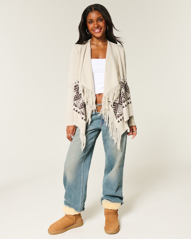 Easy Fringe No-Close Cardigan