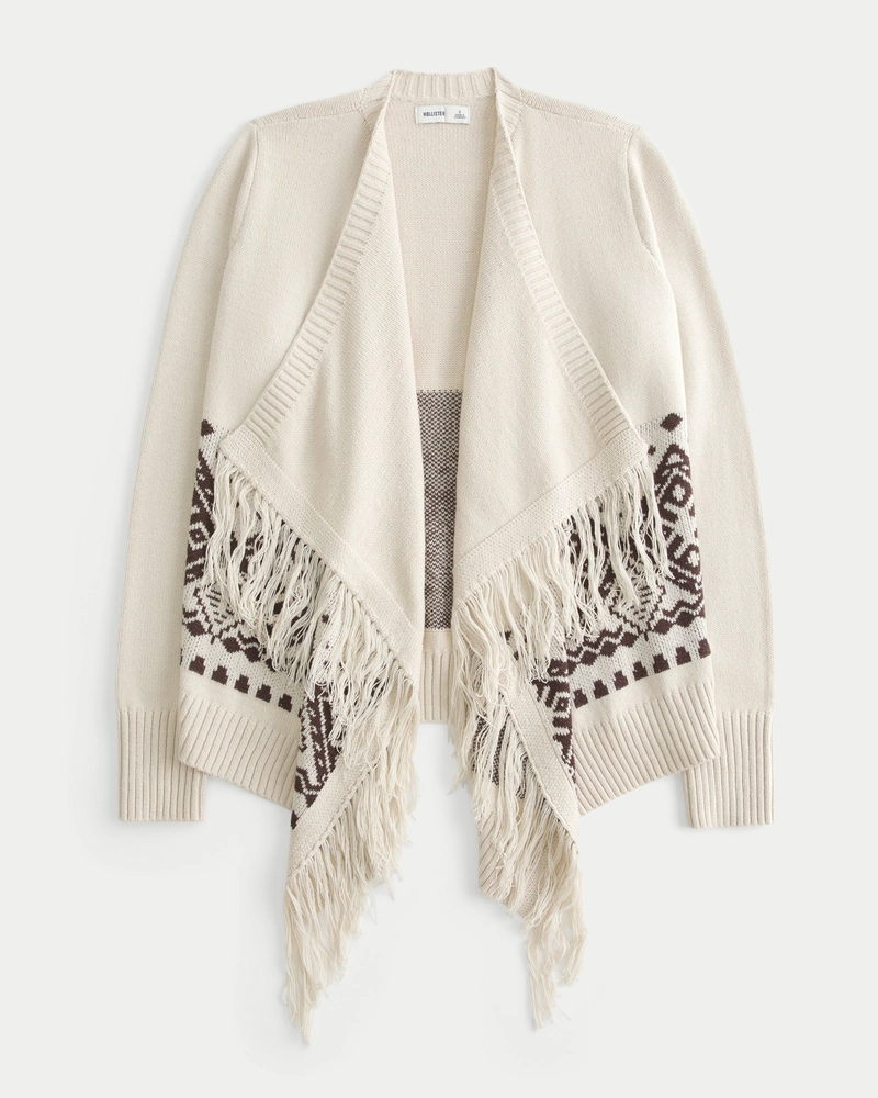 Easy Fringe No-Close Cardigan