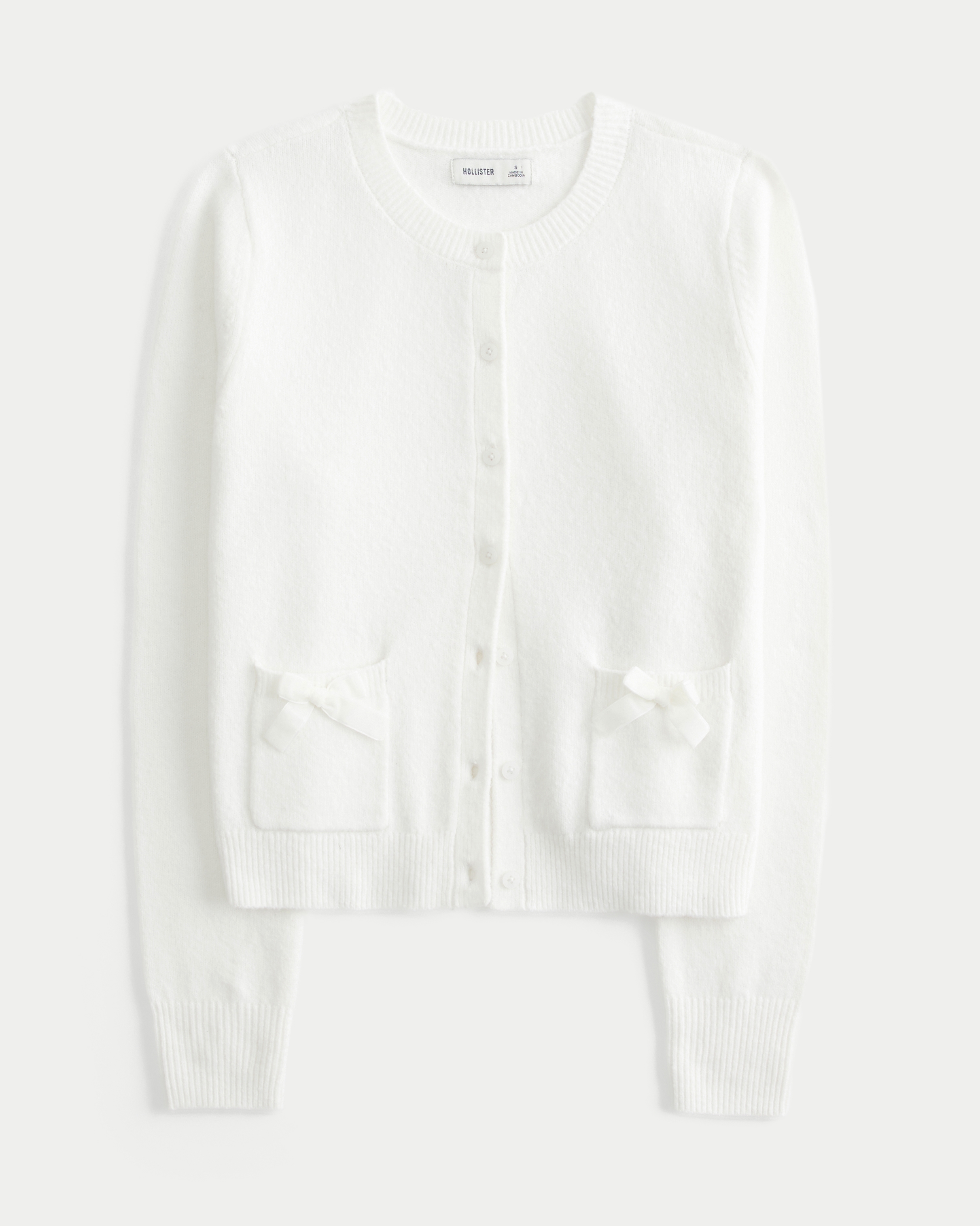 Hollister Comfy Cloud Easy Bow Pocket Cardigan