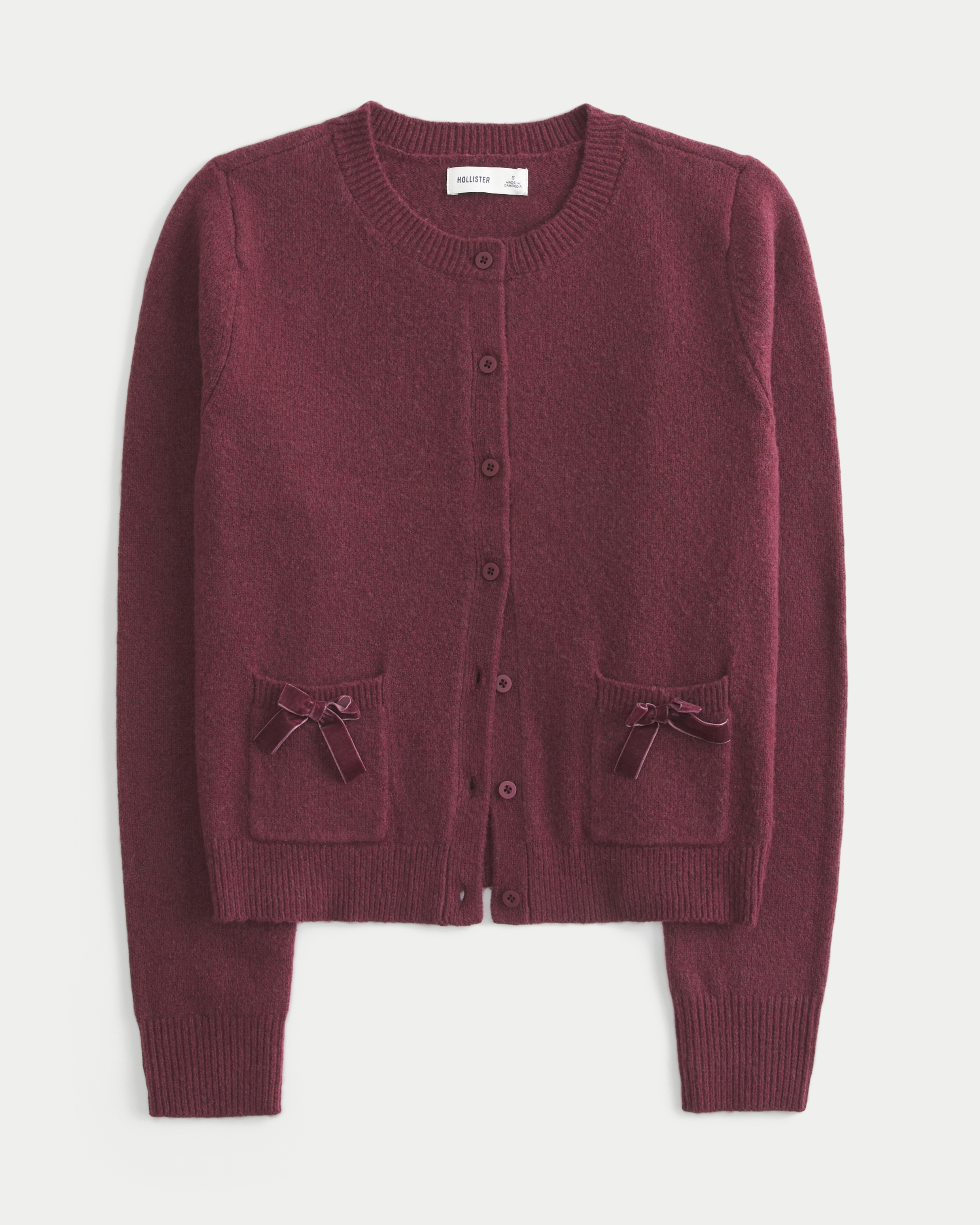 Hollister Comfy Cloud Easy Bow Pocket Cardigan