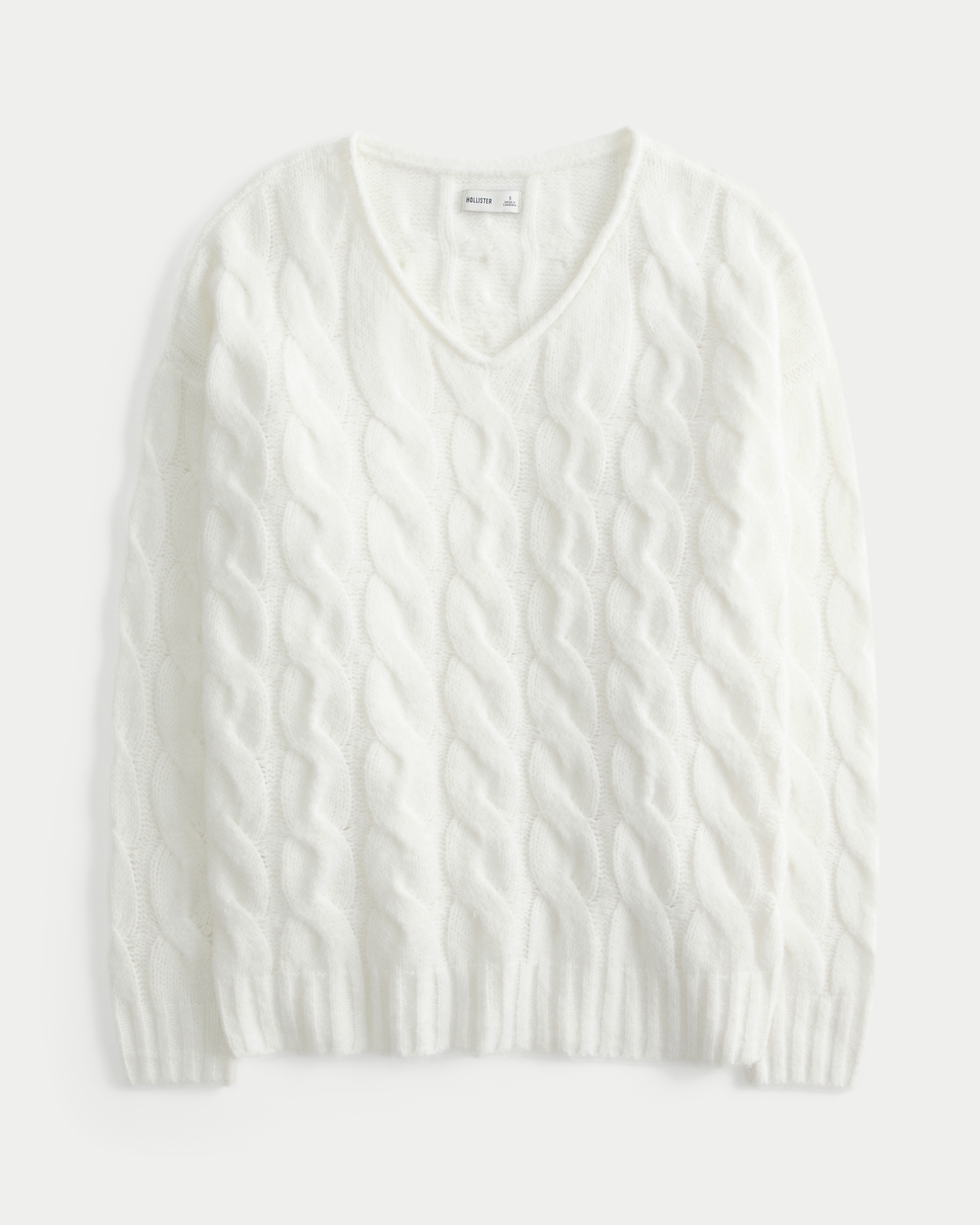 Hollister Comfy Cloud Oversized Cable-Knit Sweater