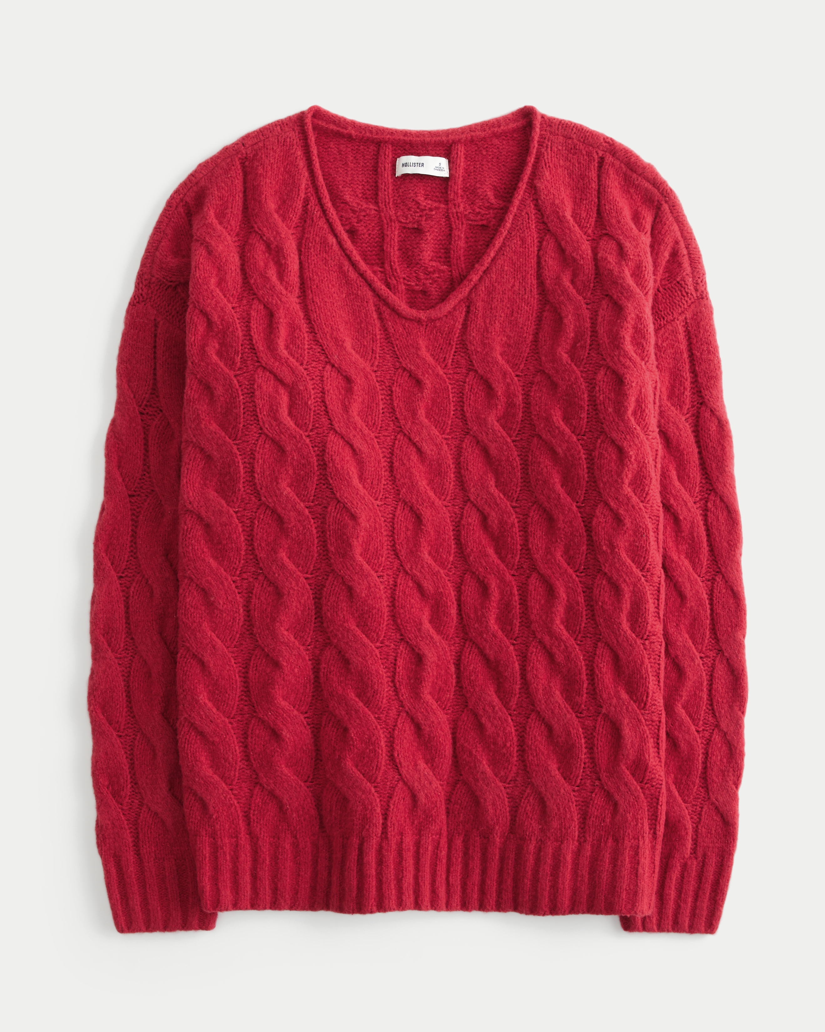 Hollister Comfy Cloud Oversized Cable-Knit Sweater