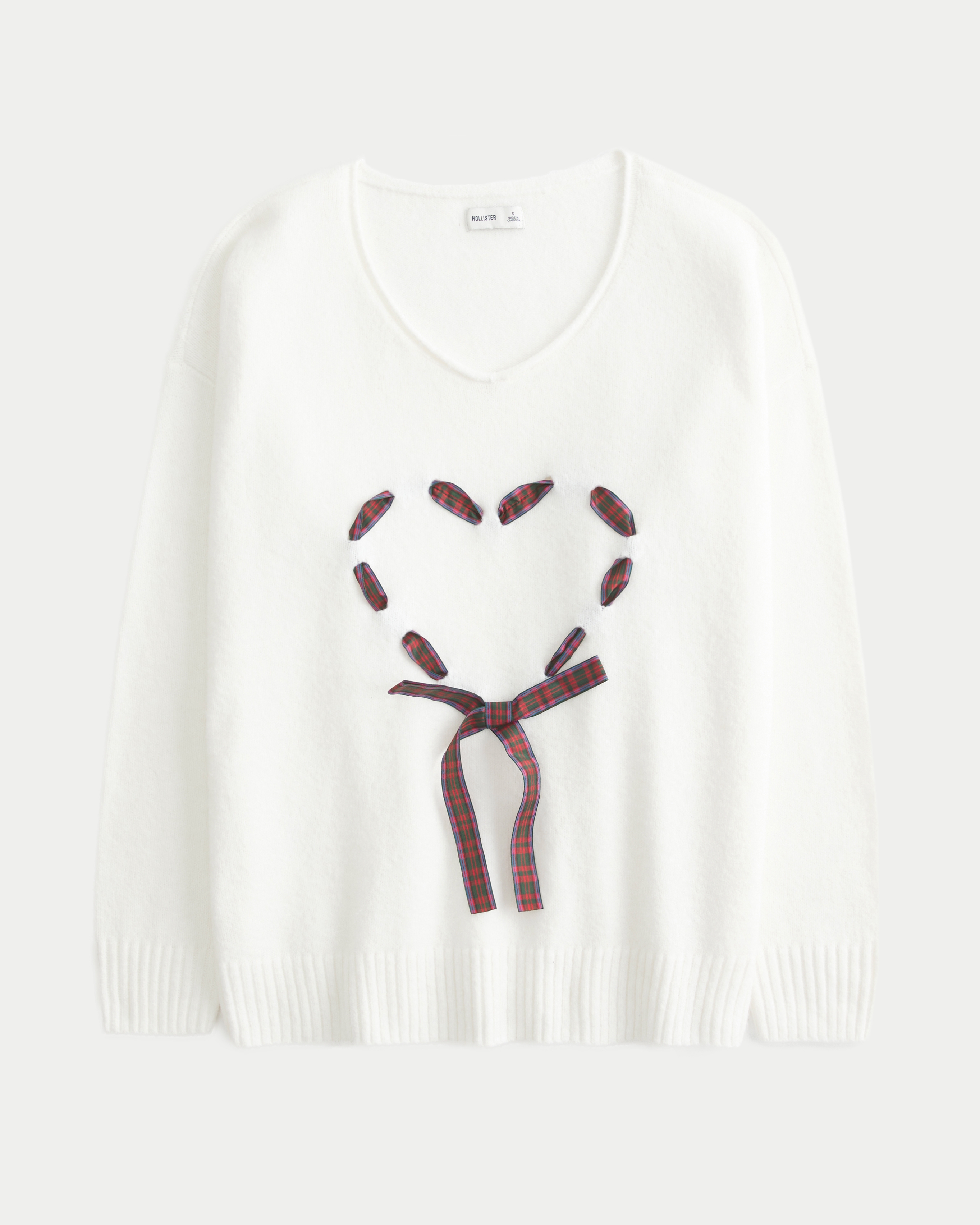 Hollister Comfy Cloud Oversized Heart Sweater