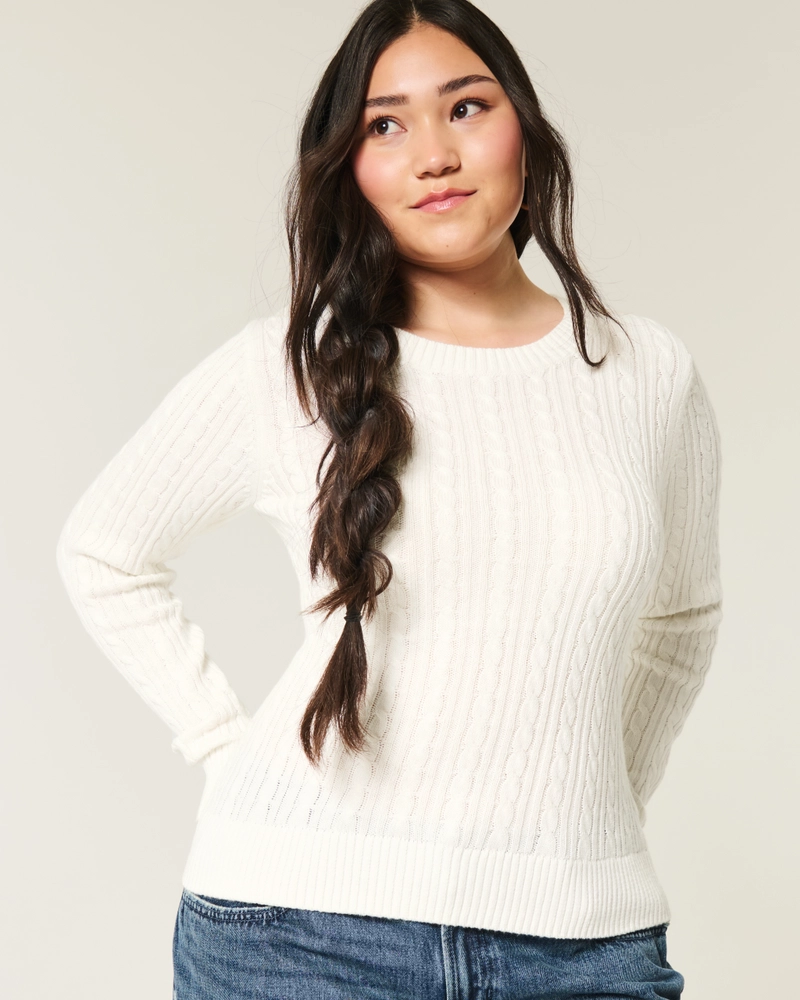 Hollister Comfy Cloud Rose Graphic Sweater
