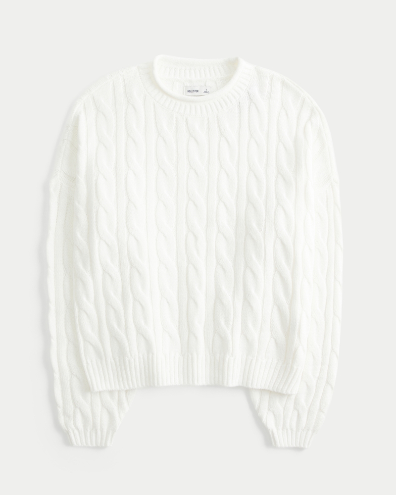 Easy Roll-Neck Crew Sweater
