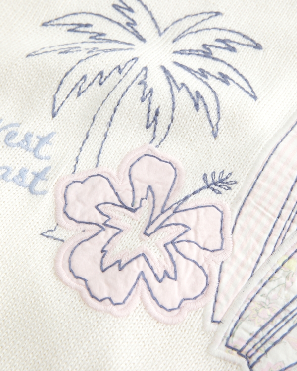 Easy West Coast Beach Graphic Crew Sweater