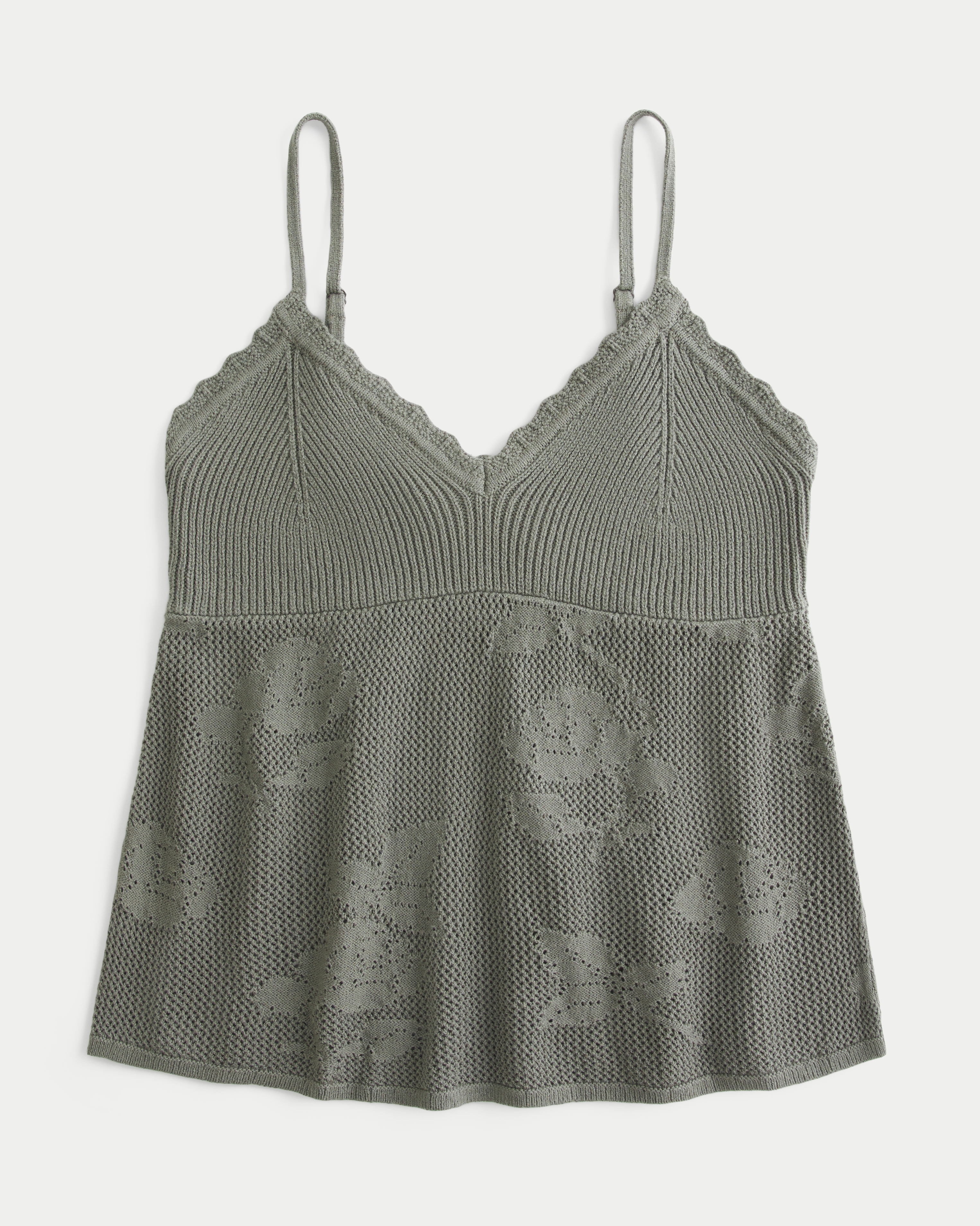 Easy Needlepoint-Style Halter Babydoll Cami