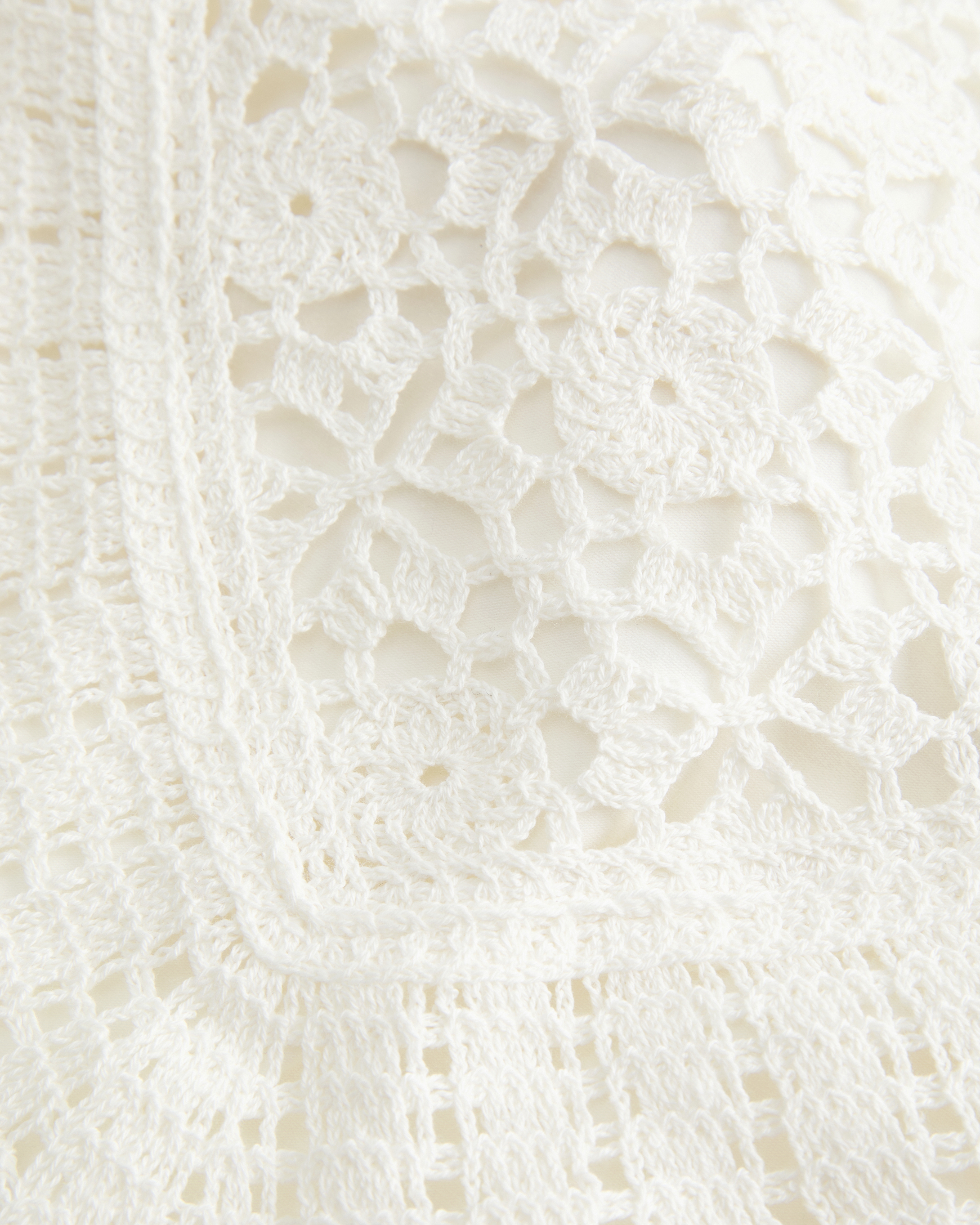 Crochet High-Neck Open Back Tank