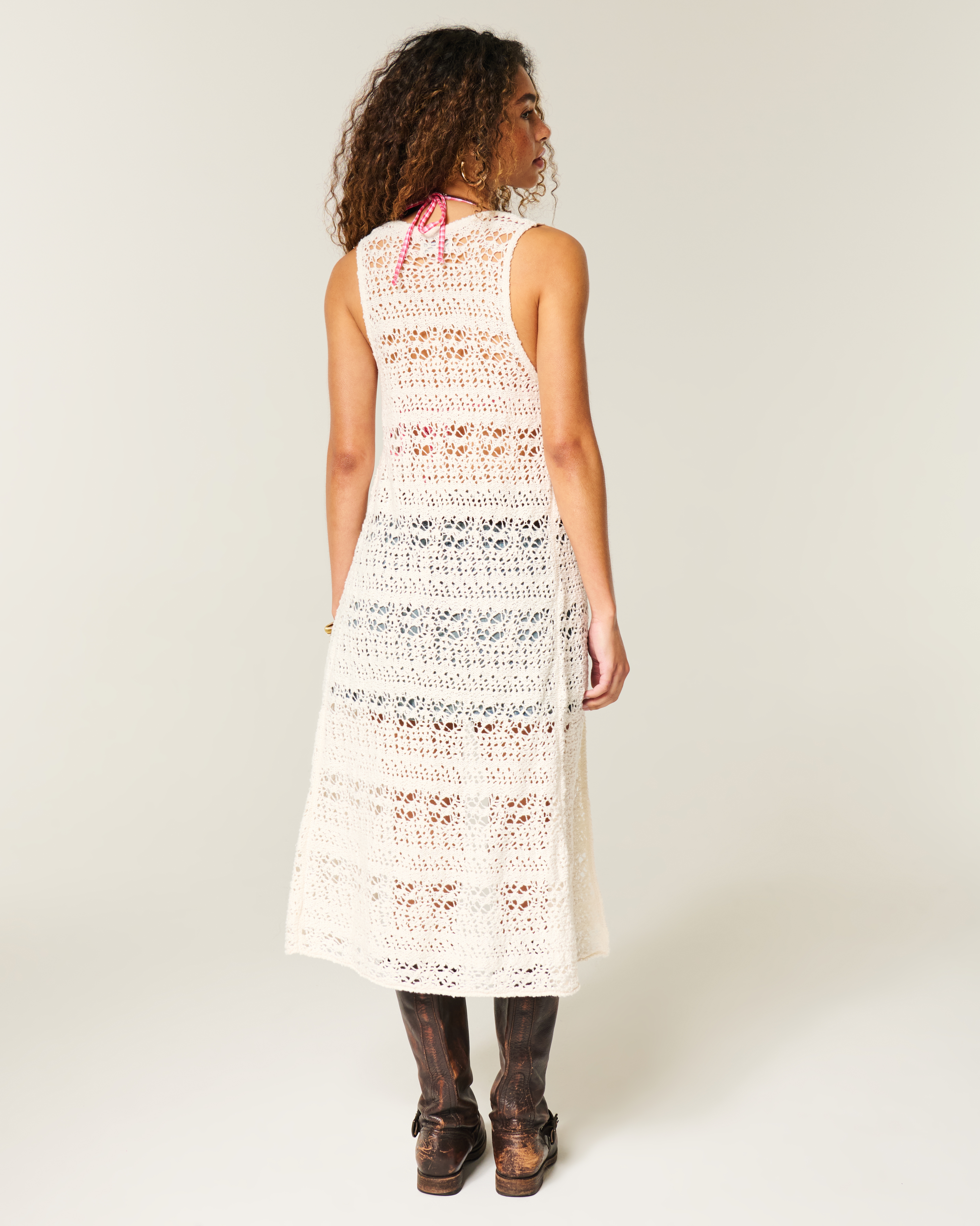 Crochet-Style Duster Cardigan