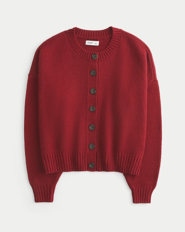 Easy Crew Cardigan, Red view 1