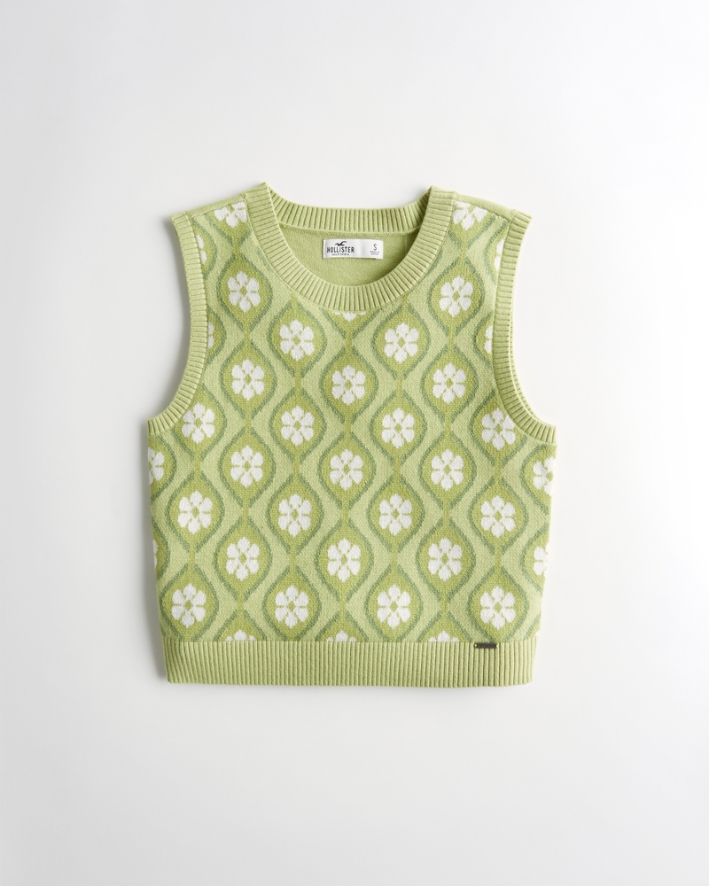 Crop Sweater Vest On Sale At Hollister Co Glitchndealz