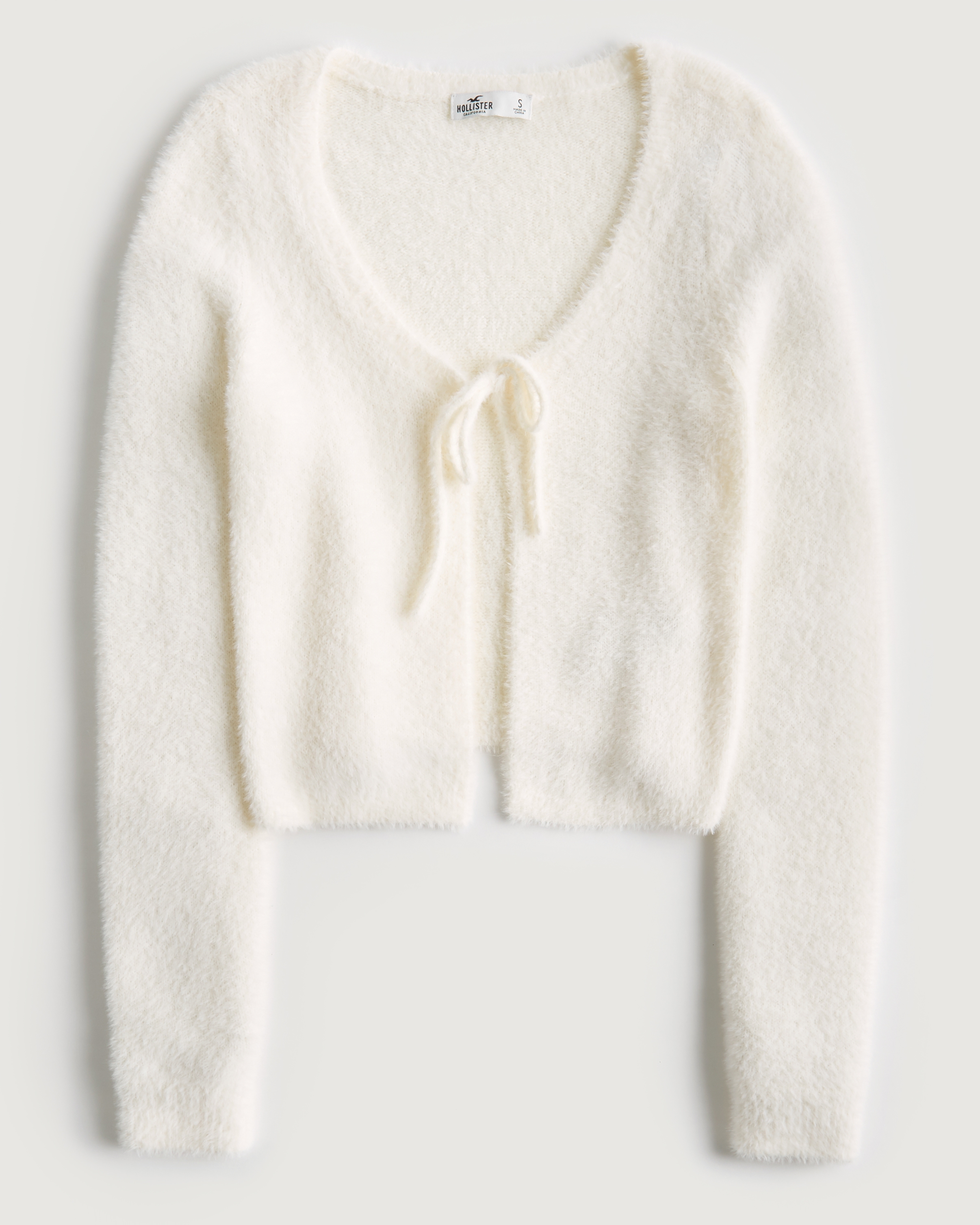 Hollister fuzzy sale cardigan