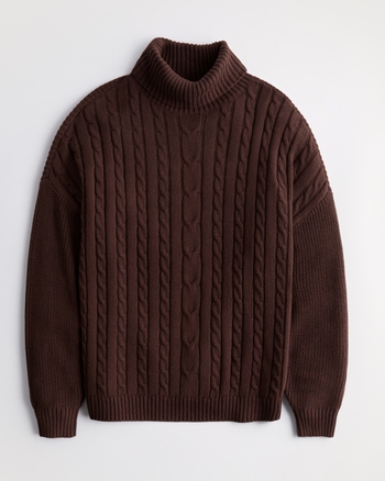 Ribbed turtleneck sweater hollister online