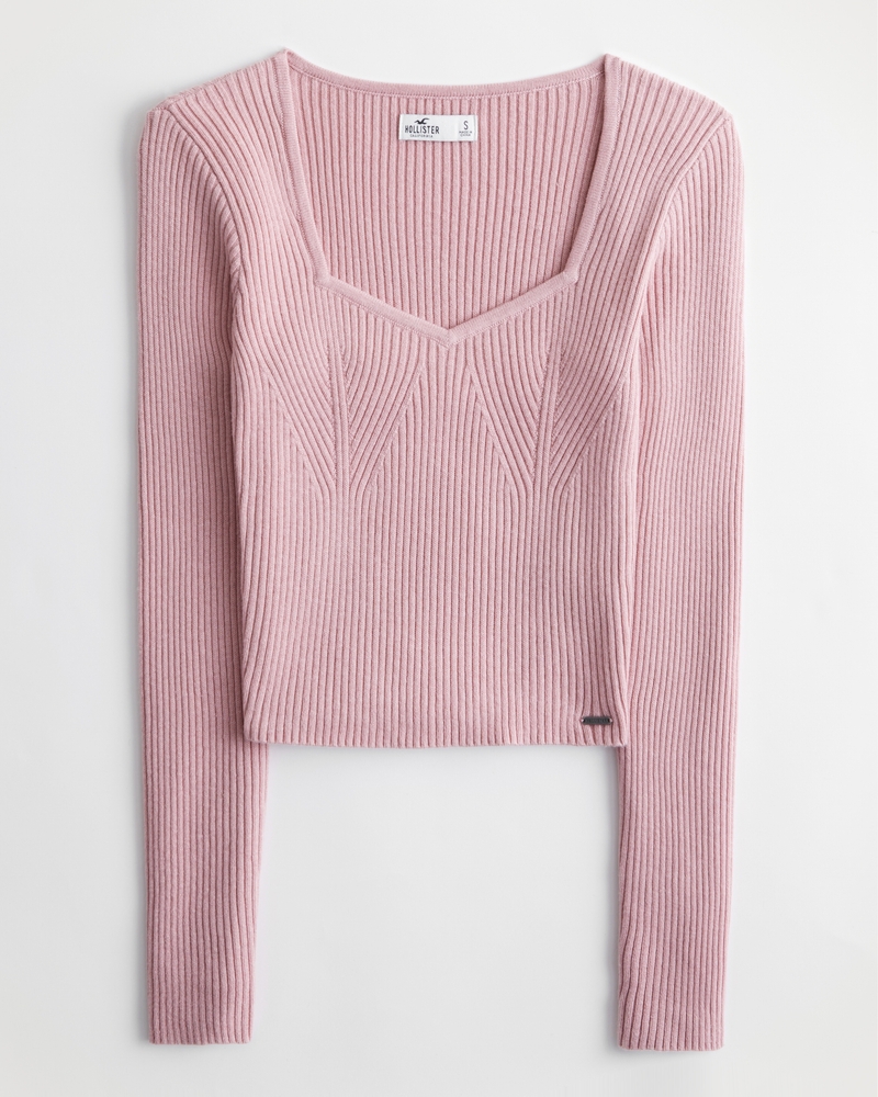 Women's Corset Sweetheart Sweater Bodysuit Women's Tops Abercrombie