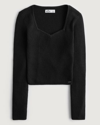 Women's Corset Sweetheart Sweater Bodysuit Women's Tops Abercrombie