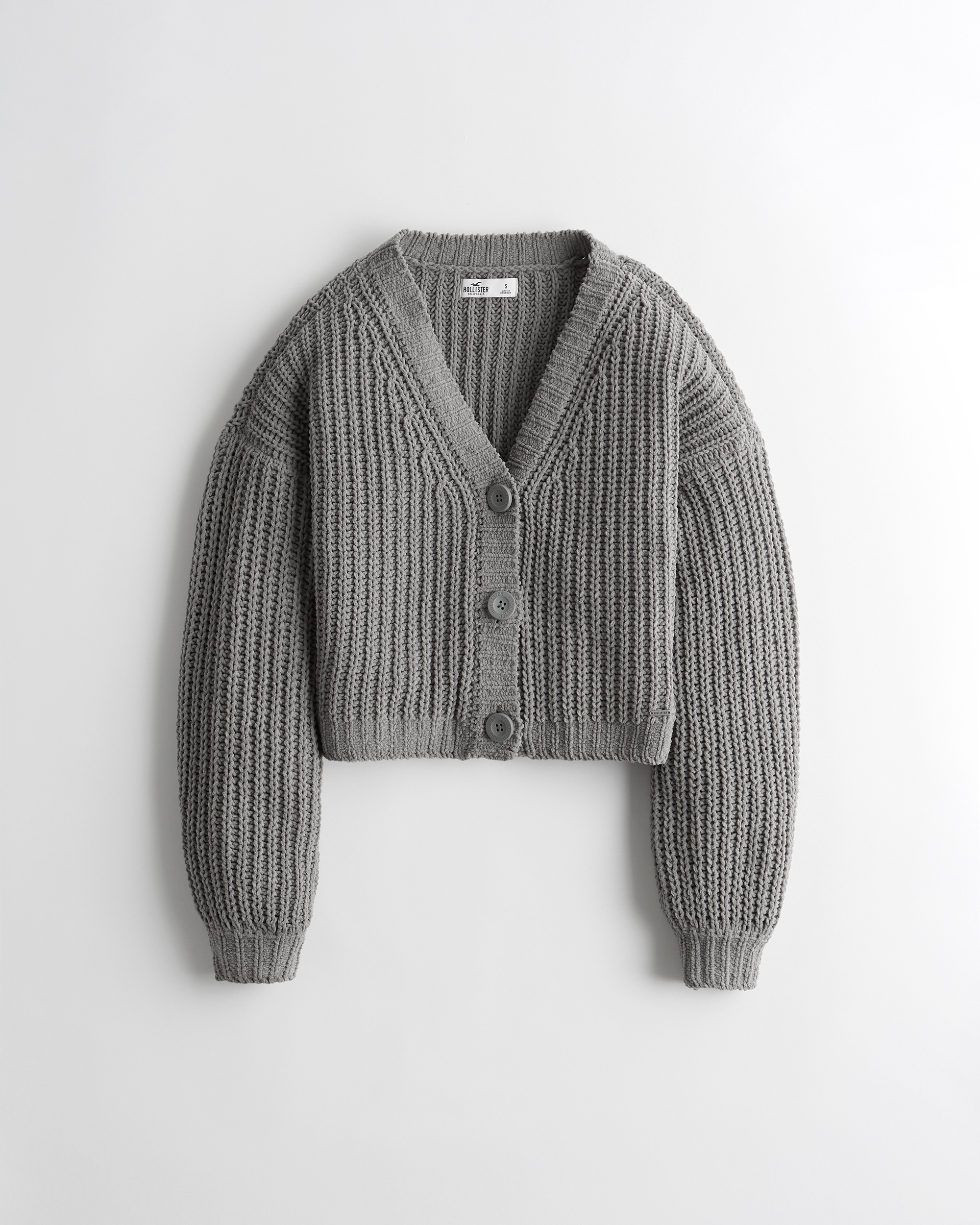 chenille cardigan hollister