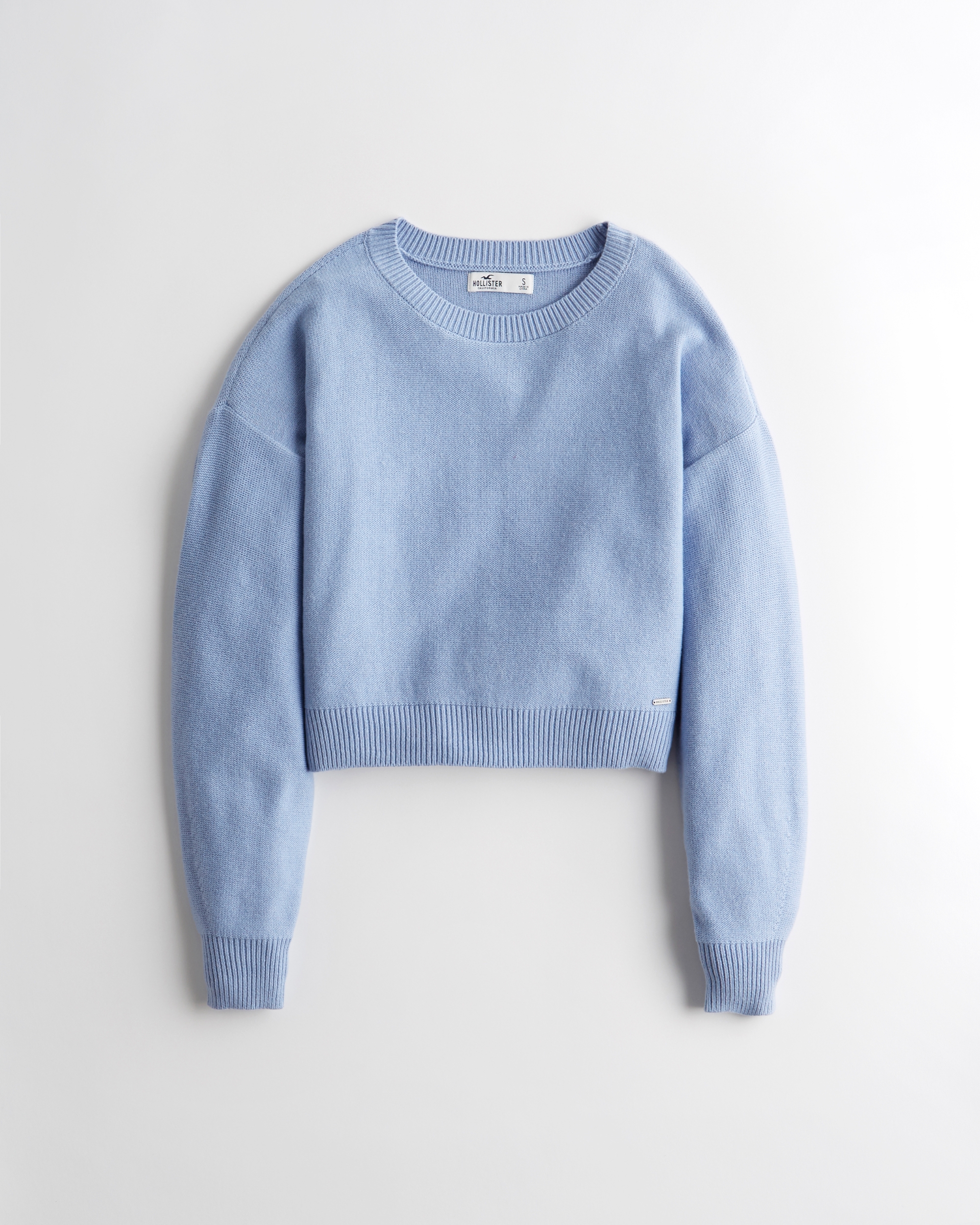Girls Textured Crewneck Sweater | Girls 