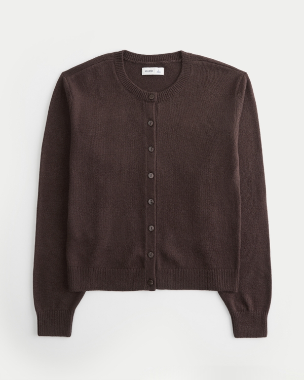 Easy Crew Cardigan, Espresso view 1