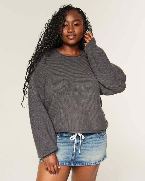 Easy Roll-Neck Sweater