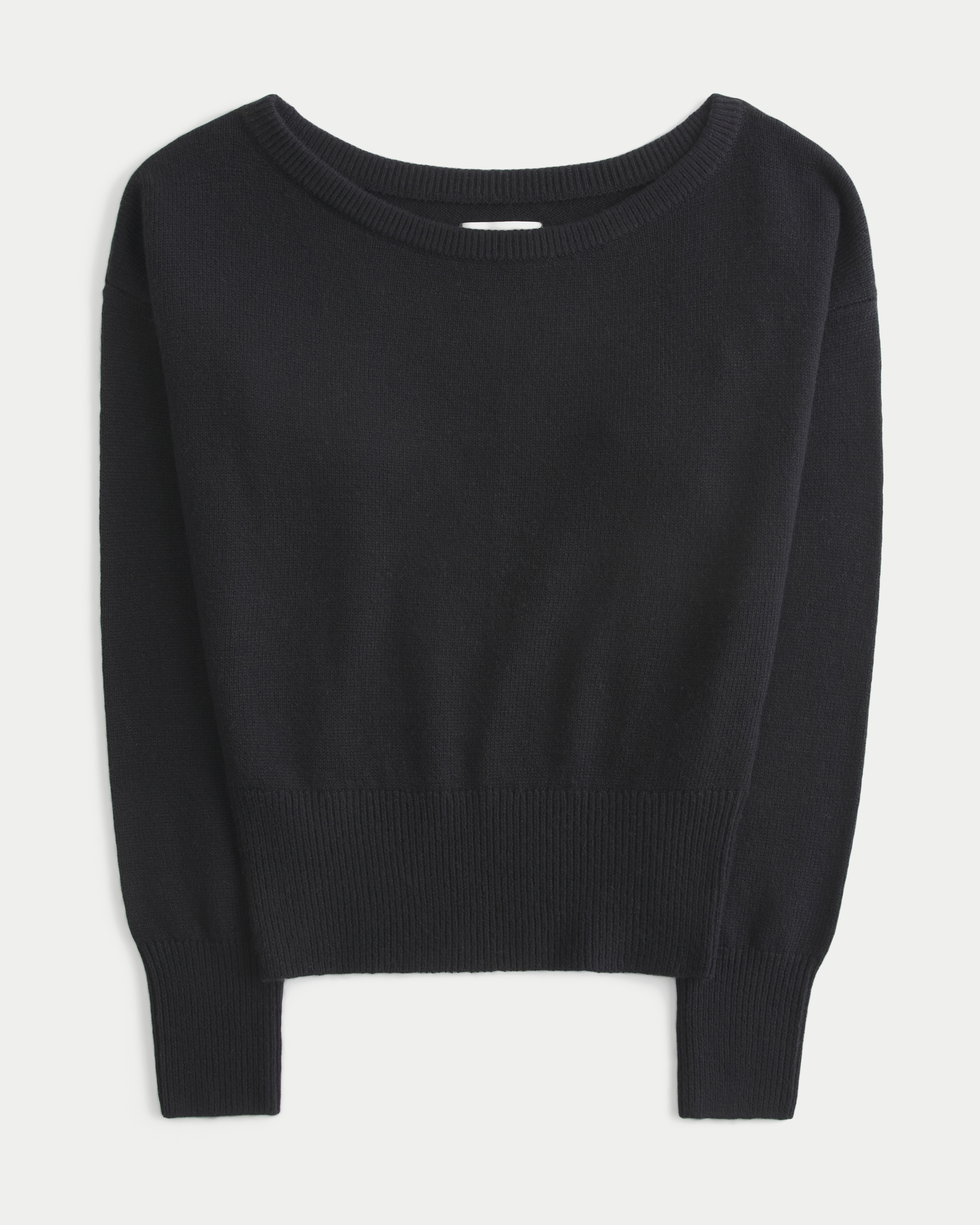 Slouchy Banded Off-the-Shoulder Sweater