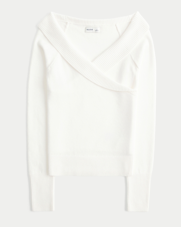 Twist Off-the-Shoulder Sweater