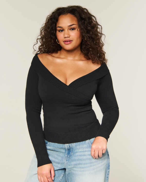 Twist Off-the-Shoulder Sweater