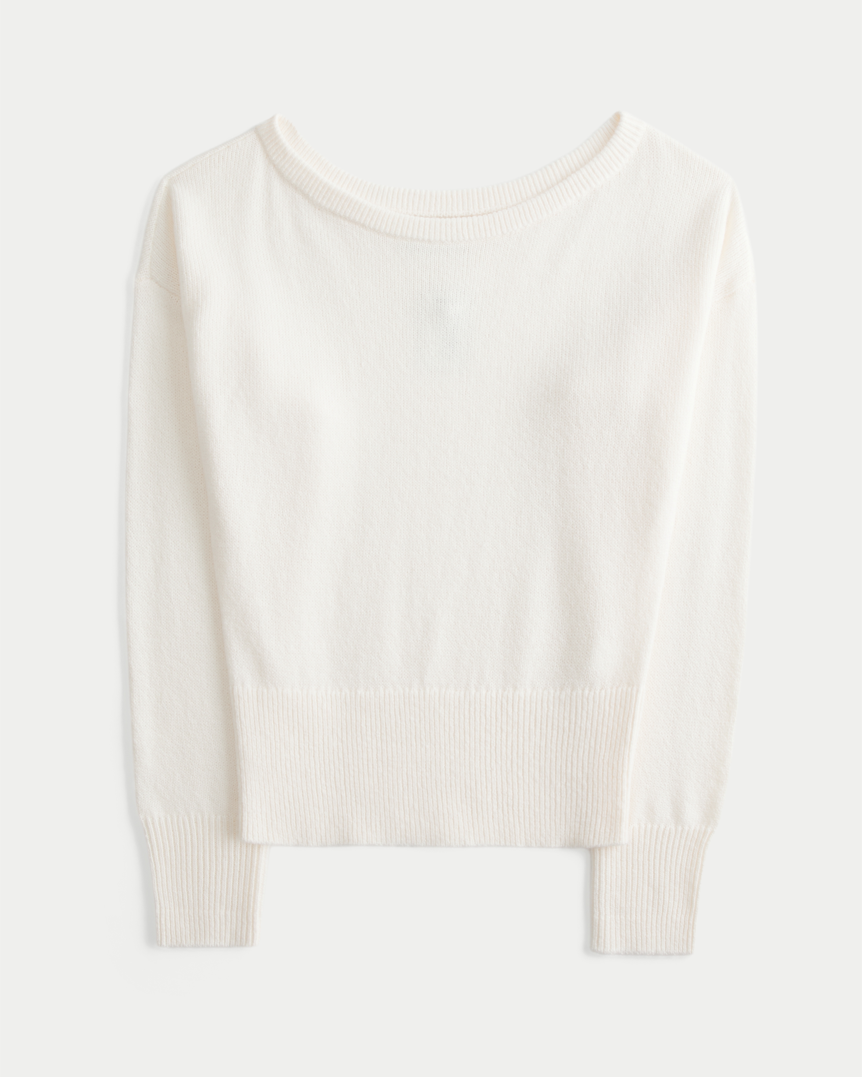 Banded Slouchy Off-the-Shoulder Sweater