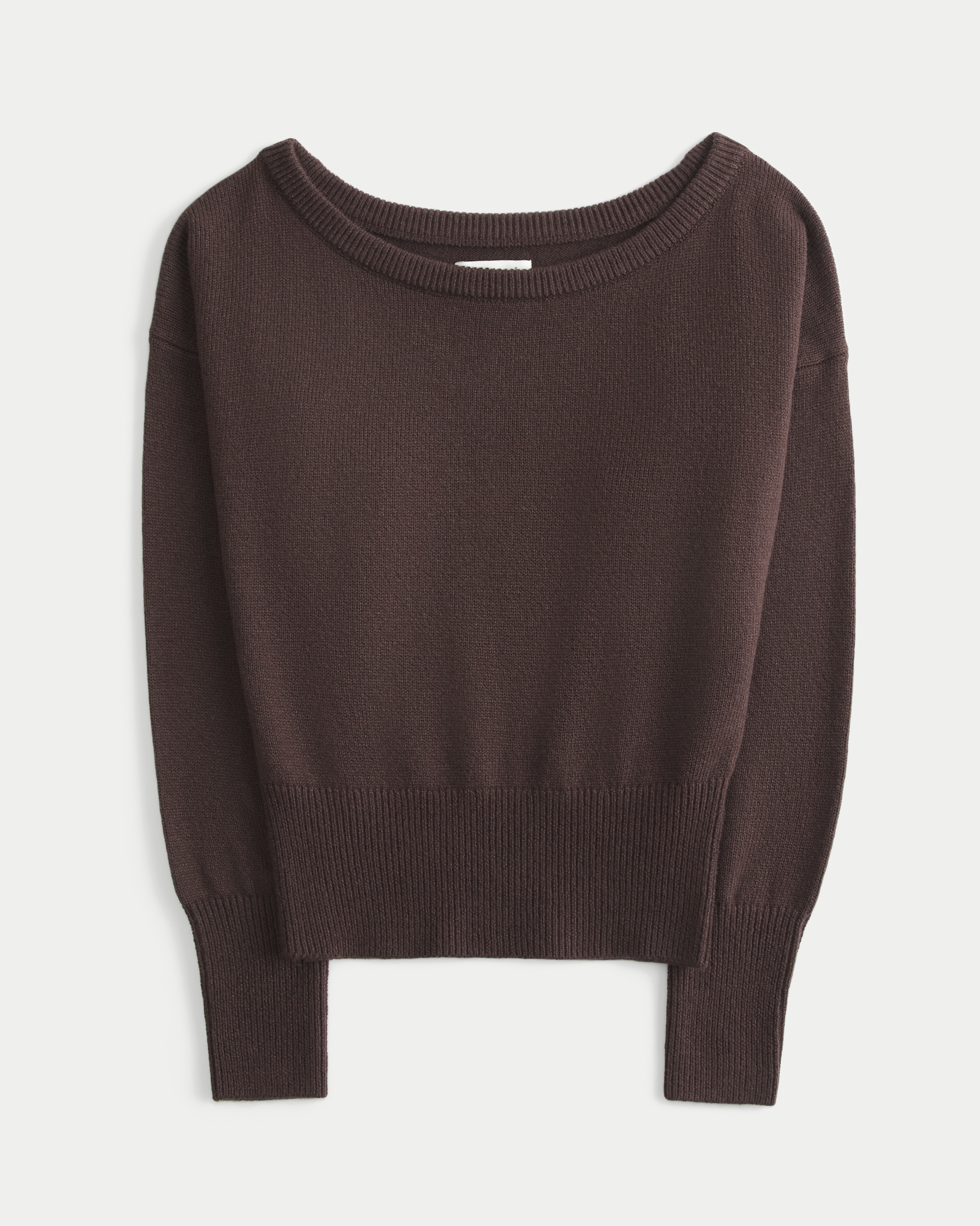 Easy Off-the-Shoulder Banded Sweater