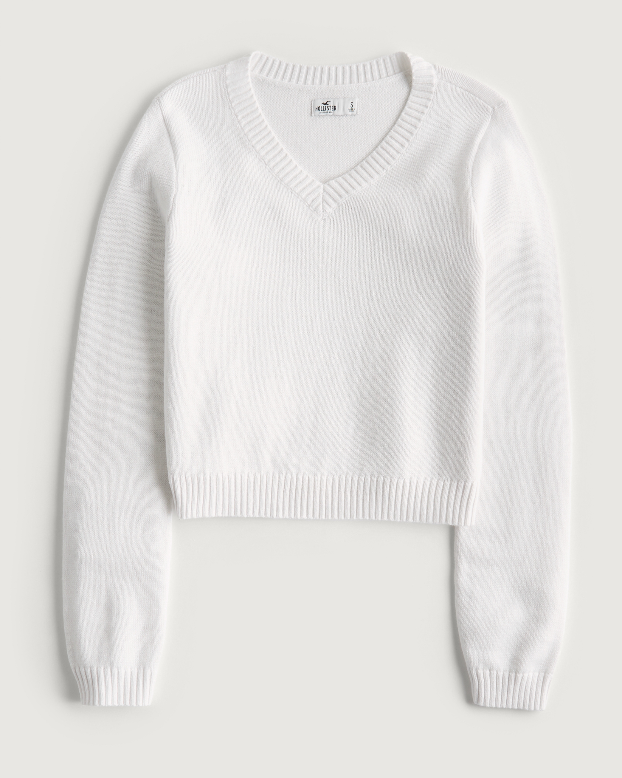 Hollister on sale sweater white