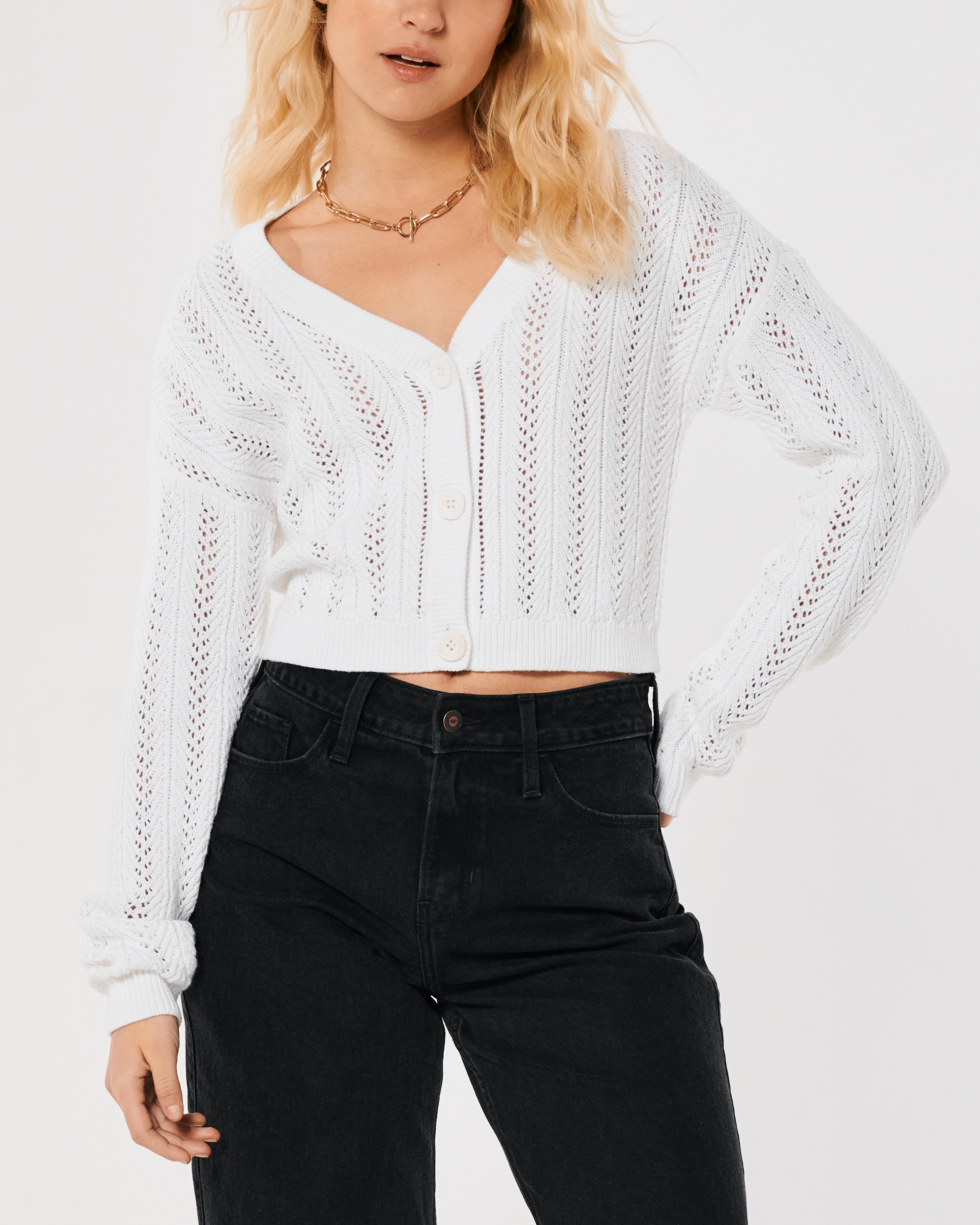 Women's Easy Crop Cardigan | Women's Clearance | HollisterCo.com