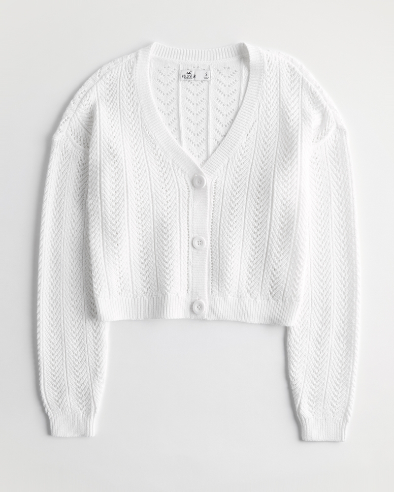 Hollister California Women's Soft Knit Crop Sweater or Cardigan