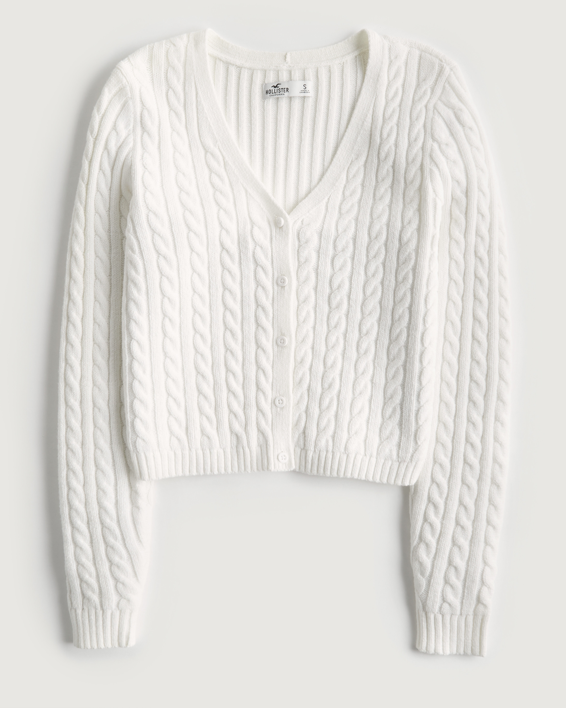 hollister cable cardigan