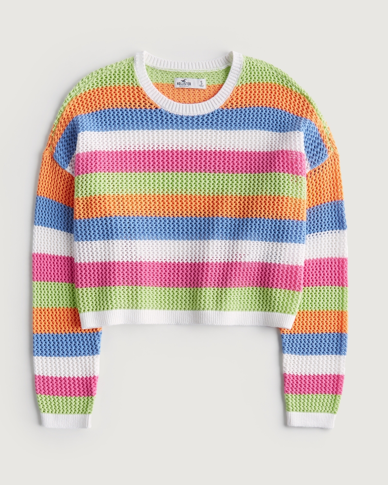 Women's Easy Crochet Crew Sweater | Women's Sale | HollisterCo.com