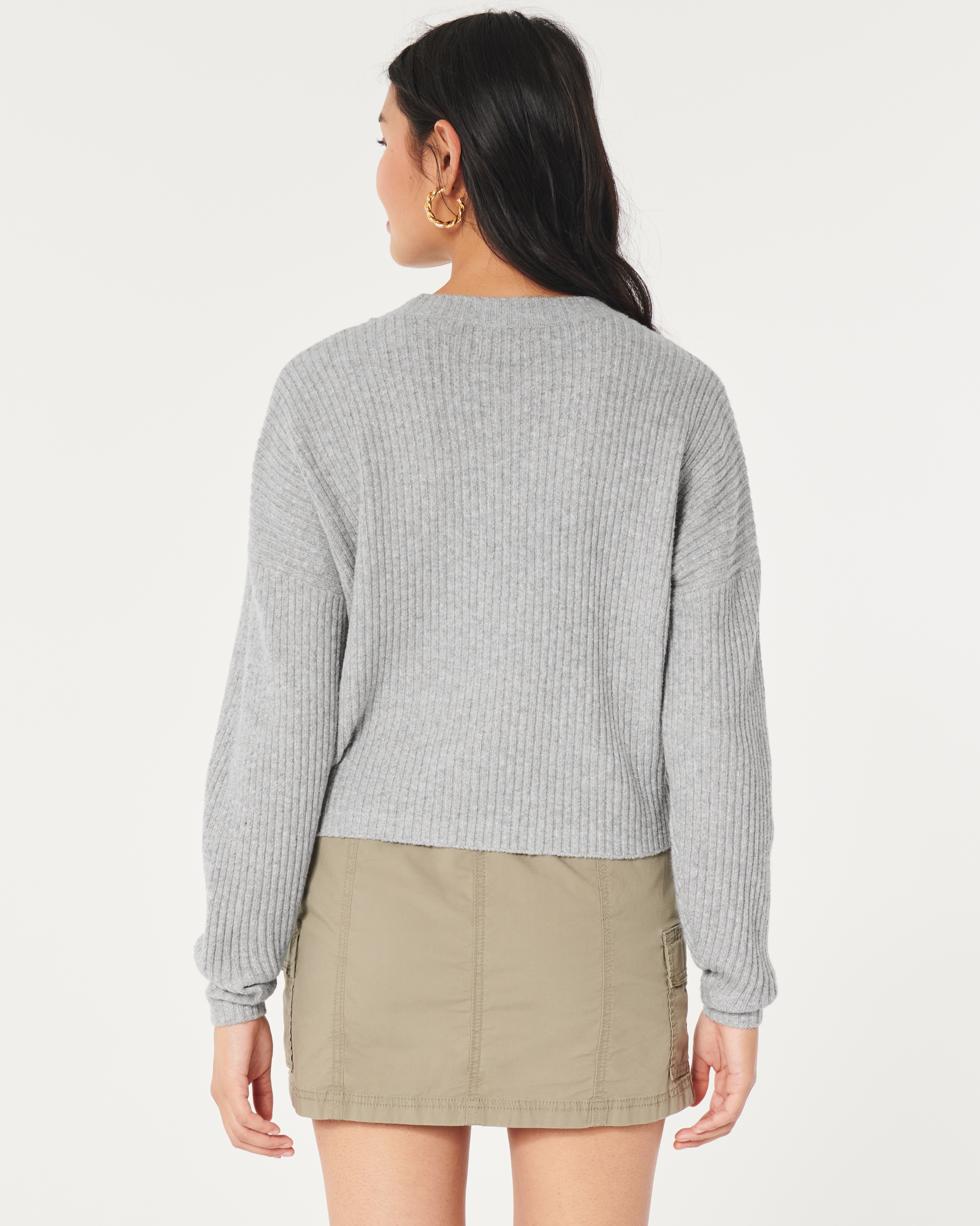 Easy Cozy Ribbed Crew Sweater