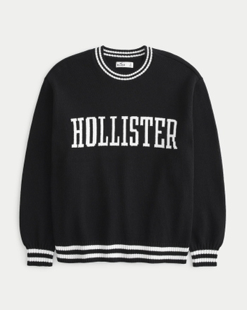Hollister logo graphic crewneck sweatshirt online