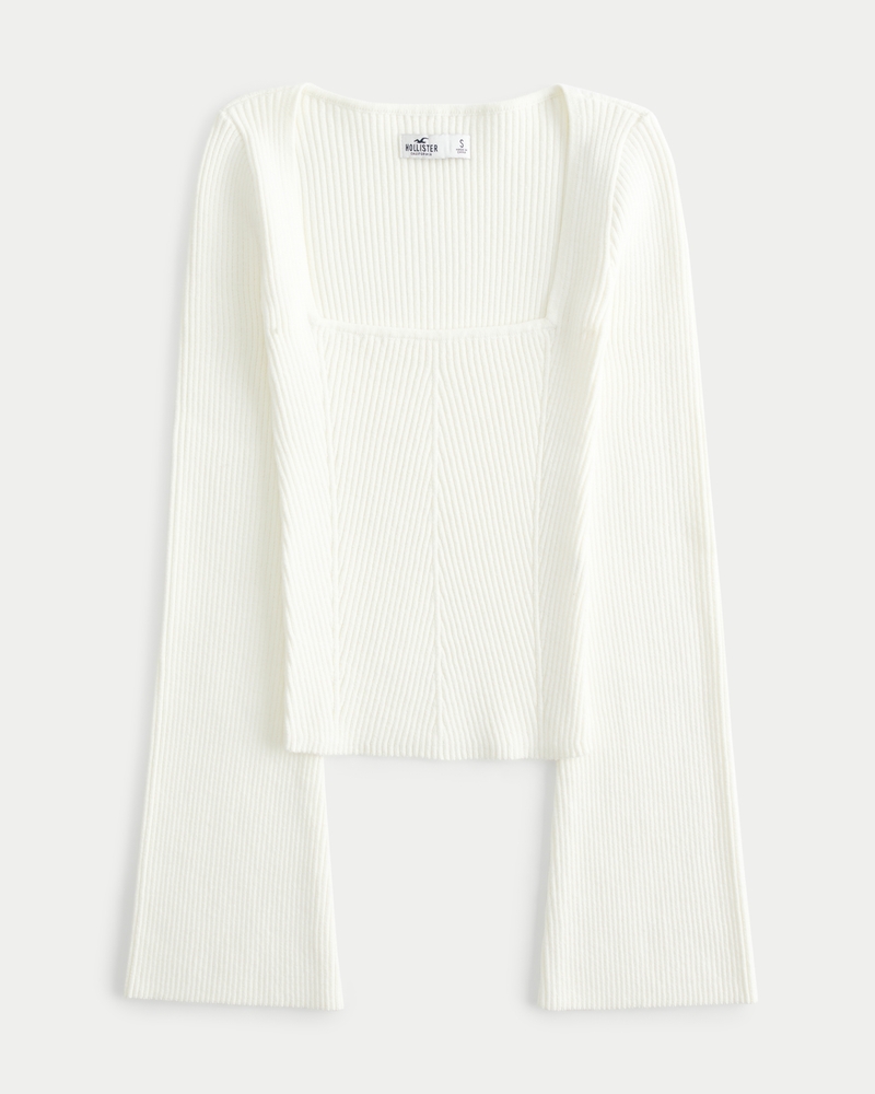 Hollister deals white sweater