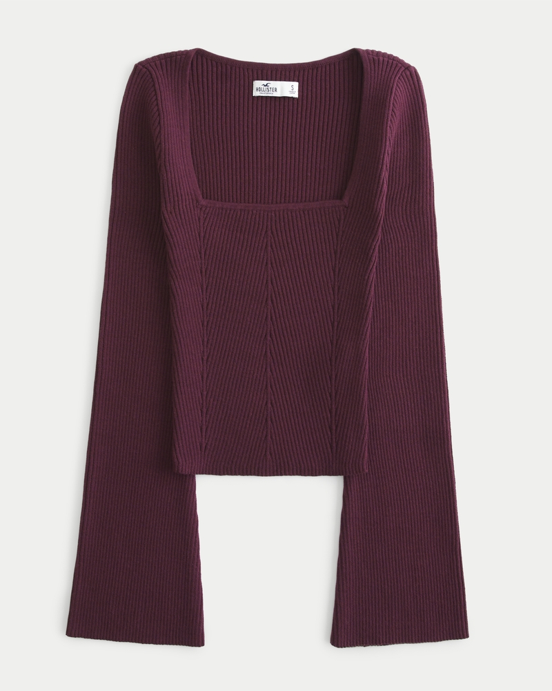 Women's Cozy Square-Neck Sweater