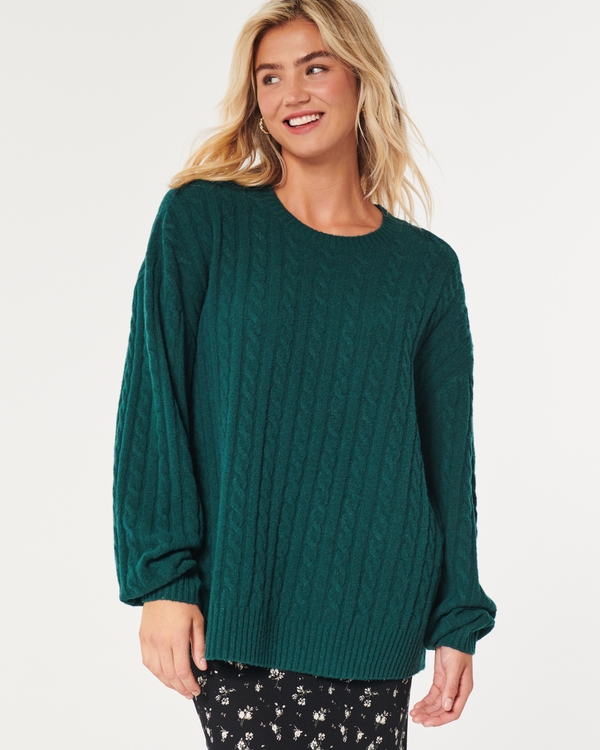 Green hollister clearance sweater