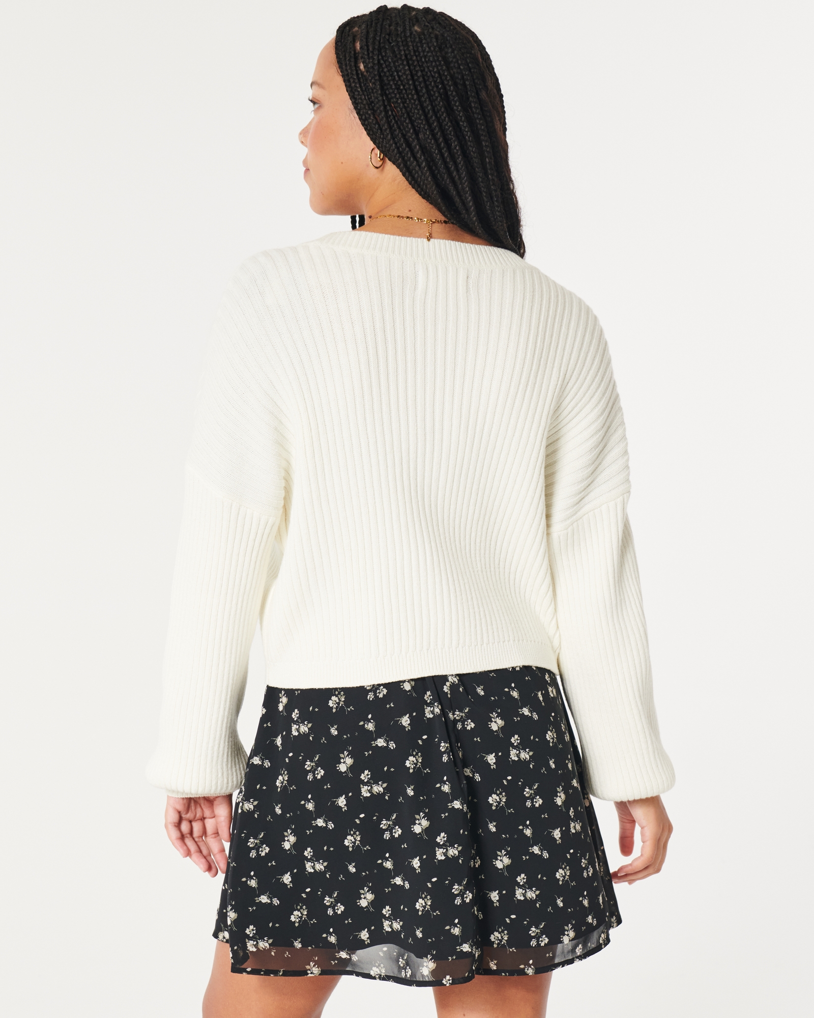 hollister ribbed cardigan