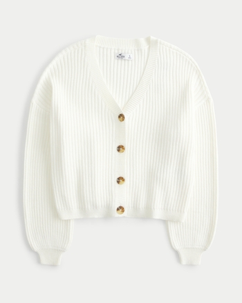 Women s Easy Cozy Ribbed Cardigan Women s Tops Hollister