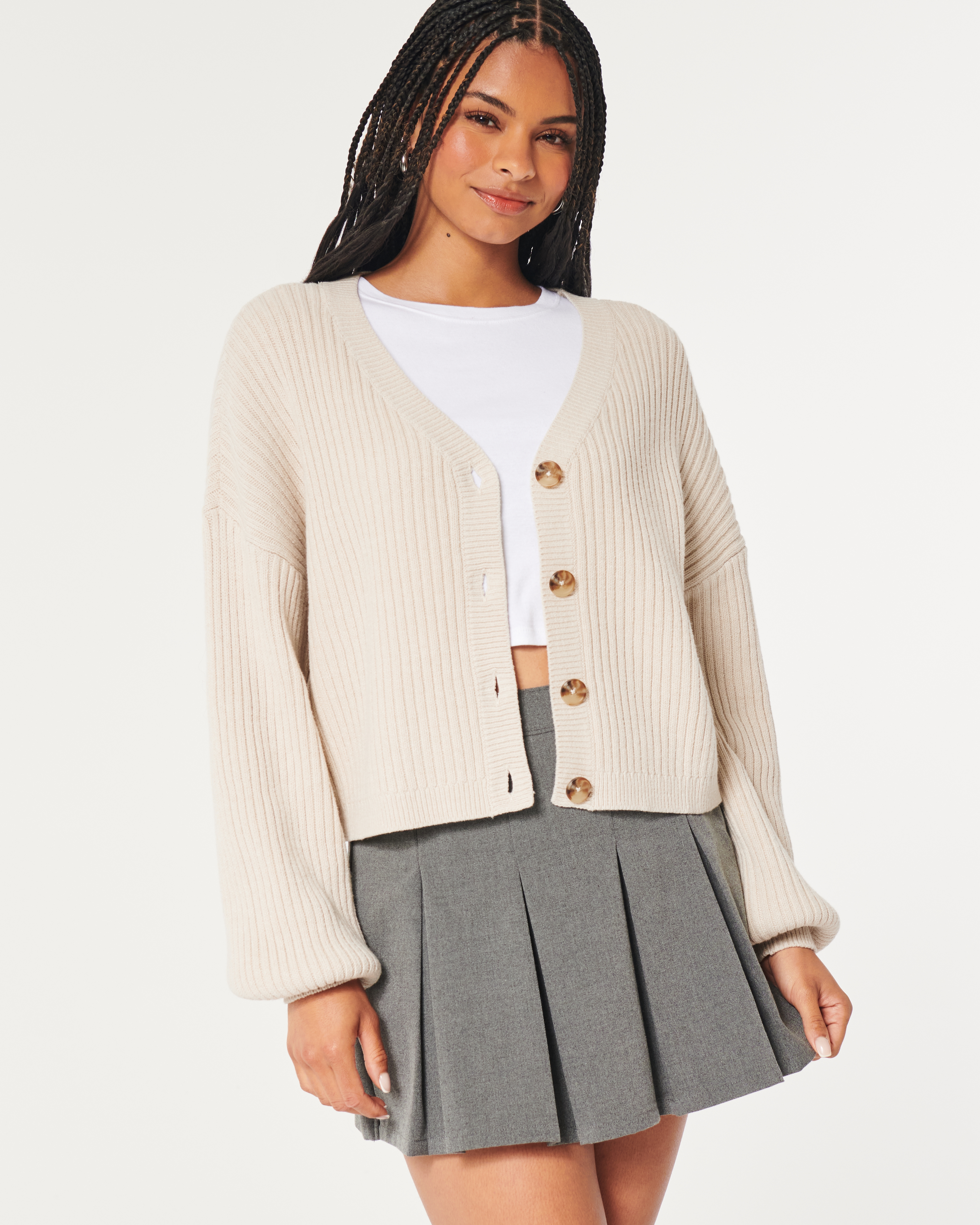 Hollister hot sale textured cardigan